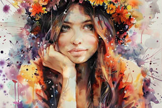 create a digital watercolor painting from your photo
