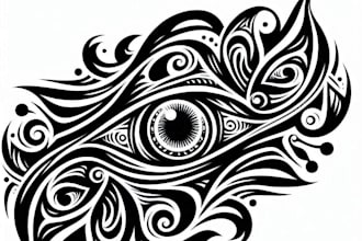 draw a personalized tribal tattoo design just for you