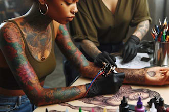 professionally design your sleeve tattoo