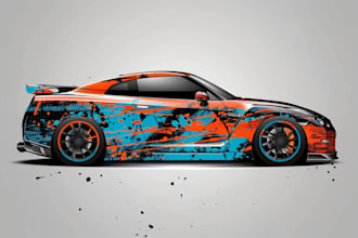 design professional truck, car, van, boat wrap for you