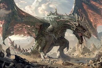 make fantasy horror character and monster art