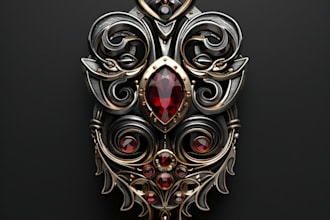 create 3d jewelry design for 3d printing