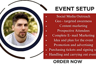 successful eventbrite concert webinar event promotion set up and management