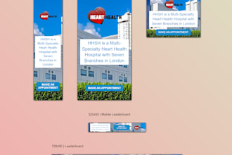 build HTML5 creatives of all iab standard sizes