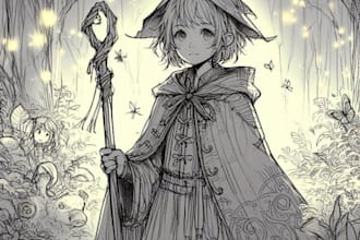 create character concept art sketch