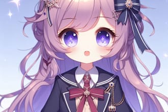 high quality anime live2d model for vtuber or chibi charac