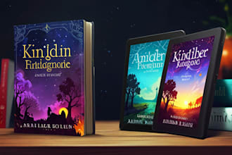 do book cover design, kindle book cover, fantasy ebook cover