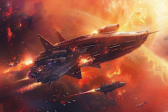 draw an amazing spaceship for your space game