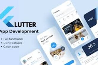 build flutter mobile application, flutter developer, dart, firebase