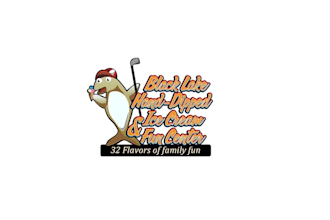 create fun colorful ice cream shop logo