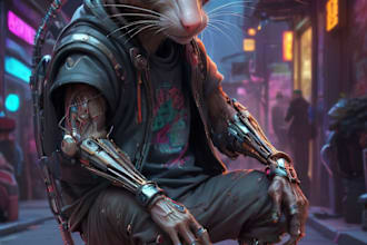do a sci fi art and sci fi character