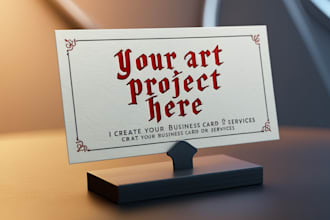 create a presentation flyer for your company or service