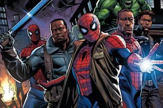 make a unique comic book digital art and illustration