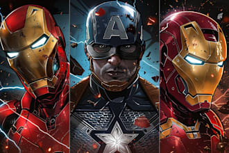 create comic book and custom illustrations
