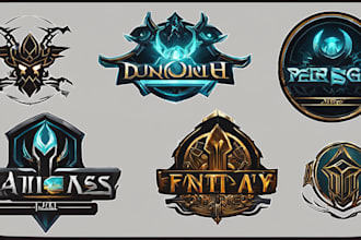 design awesome rpg fantasy or sci fi logo for you