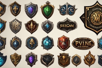 design medieval, fantasy, rpg gaming logo