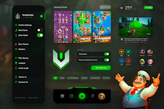 develop blackjack game, baccarat, crash website, poker, slot, tournament esport