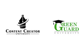 do creative high quality education, university logo design
