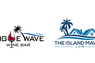 do make an modern custom beach logo design