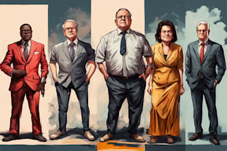 draw an amazing political cartoon art