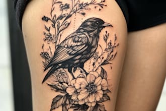 custom tattoo design tattoo sketch