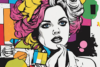 make a beautiful pop art portrait