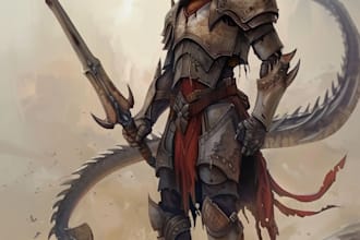 concept art for dragons and monsters, creatures