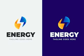 design hvac oil gas plumbing energy industrial business logo