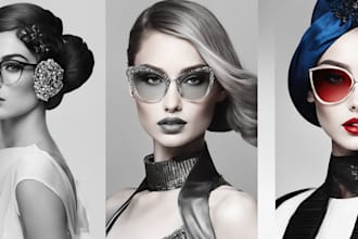 draw fashion style portrait from photo
