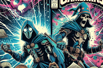 design comic book cover, comic book for you