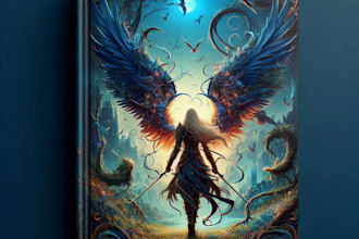 design fantasy book cover, kindle cover design