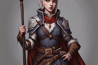 make a dnd art and d and d character for you