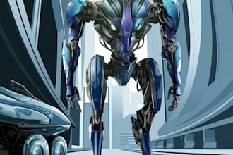 do mecha robot gundam illustrations