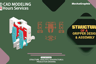 design and model industrial machine part,robots for automation and manufacturing