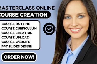 create masterclass ebook online course content course website course upload PPT