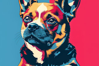 make a beautiful wpap pet pop art portrait
