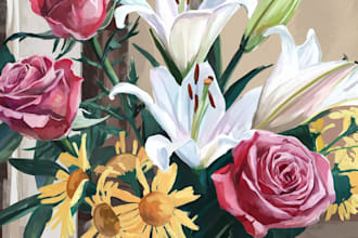 create botanical depictions of fruits, plants, and flowers