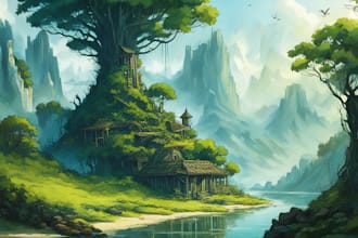 draw environmental concept art and illustration