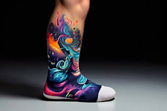 do sublimation all type of unique socks design and patterns