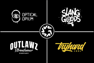 crafting a trendy, exclusive streetwear brand logo with modern typography