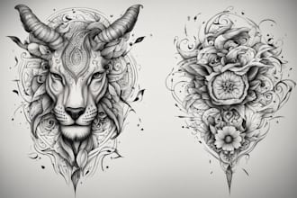 create custom tattoo design in any style