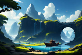 draw awesome environment concept art