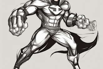 design a unique style superhero character