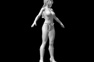 accurate 3d character, model 3d unique character, nsfw, mmd model, dayz 3d, rig