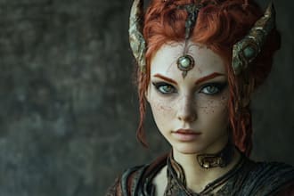 create fantasy, sci fi, characters with a style