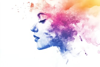 create a watercolor tattoo design