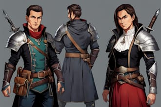create high quality dnd character ar