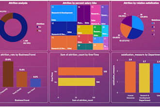 create dashboards perform data analytics business intelligence ml models