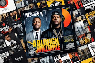 design mixtape cover and album cover design