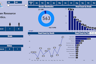 create power bi dashboards, data visualizations, and dax based solutions
